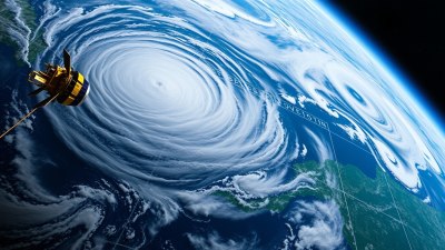 Как метеоспътниците предсказват бури от космоса