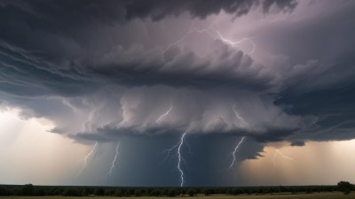 Науката зад сухите гръмотевични бури