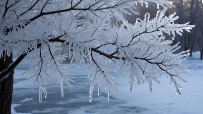 Какво кара леда да се образува по дърветата